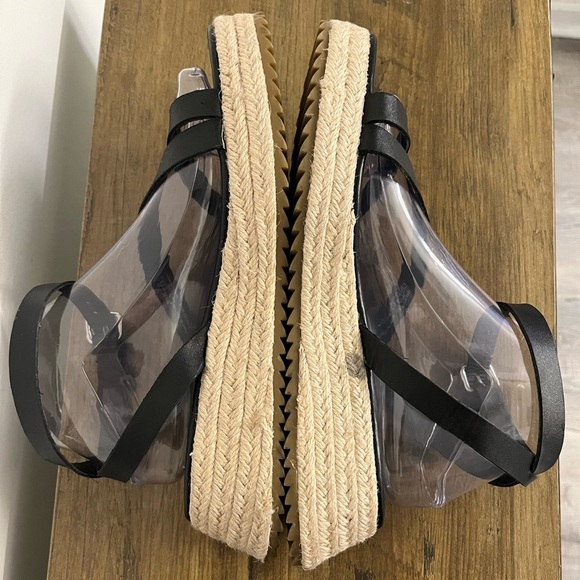 Zara Black Jute Espadrille Sandals, Women’s Size EU 40 - Picture 11 of 12